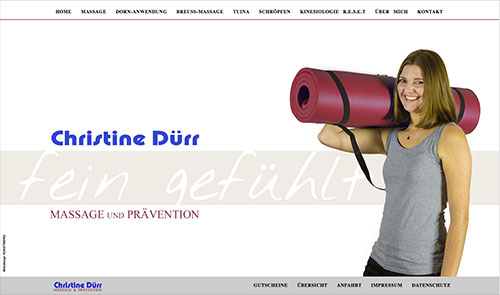 Webdesign Massage Reutlingen