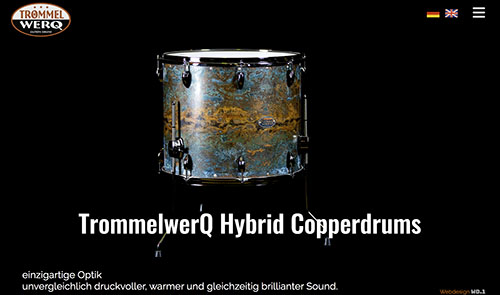 Webdesign Copperdrums Reutlingen
