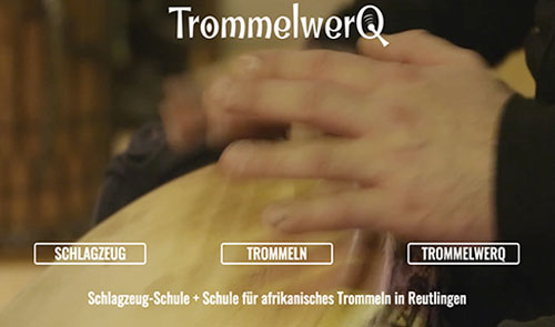 Webdesign Schlagzeug Schule Reutlingen